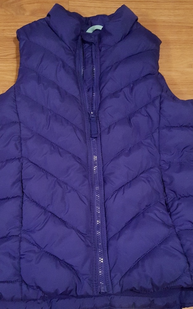 Blue Old Navy bubble vest